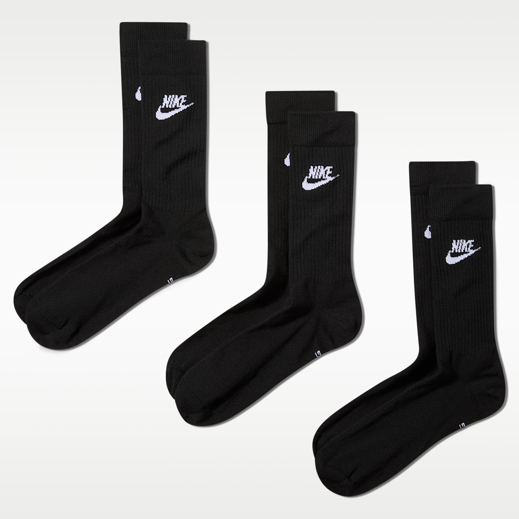 Nike Sportswear Everyday Essential Crew Socks (3 Pairs). Nike ID